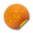 Orange sticker badges 076